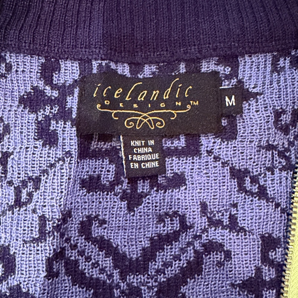 Icelandic Design Stylish Multicolor Women's Sweater Cardigan Jacket - Picture 4 of 5
